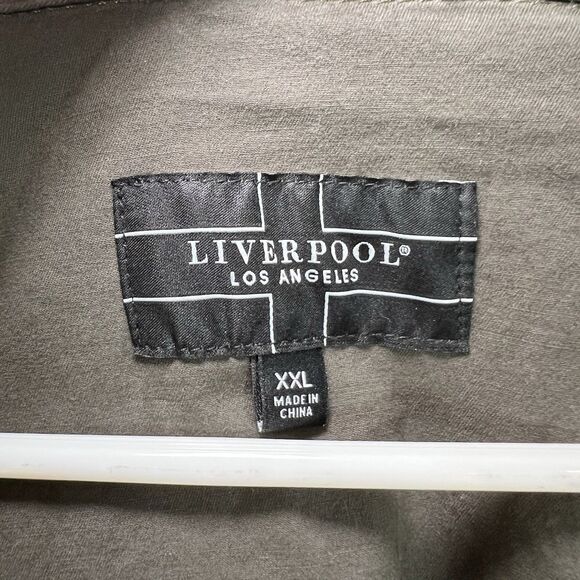 Liverpool Los Angeles Full Zip Jacket Mens Size XXL 2XL Military Olive Green - Picture 10 of 13